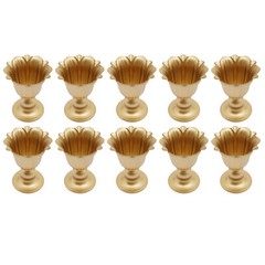 10x Metal Flower Trumpet Vases DIY Elegant Wedding Tabletop Centerpieces Vases