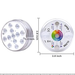Waterproof Underwater Led Lights w/Remote for Swimming Pool Fountain Hot tube