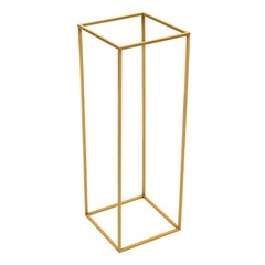 2Pc Gold Metal Floor Stand Iron Column Vase Holder Wedding Decor