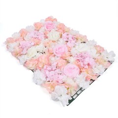 Artificial Rose Silk Flower Wall Panel Wedding Party Backdrop Decor 60cmX40cm