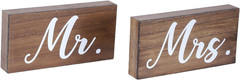 Rustic Mr and Mrs Sign for Wedding Tables, Wooden Mr and Mrs Letters for Sweethe