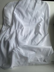 White Linen Polyester FOLDING CHAIR COVERS Reusable – Wedding Event Party