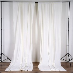 10 ft x 10 Cream Ivory Polyester Photography Backdrop 10 x 10 ft,