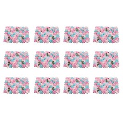 12xArtificial Flower Wall Floral Panel 60x40cm for Wedding Party Backdrop Deco