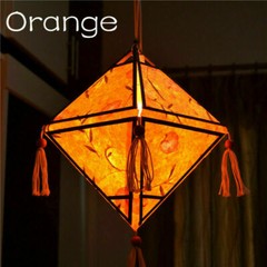 Thailand Handmade Paper Lantern Dried Flower Paper Lampshades Home Hanging Decor