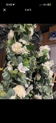 Handmade White & Green Non- Conventional Wedding Arch