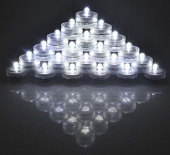 Waterproof Wedding Submersible Battery LED Tea Lights Underwater Sub Light 36pcs