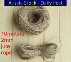 10m Artificial Vine Leaf Hessian Jute Twine Rope Vine Burlap Wedding Decoration