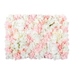 Light Pink 3D Flower Floral Wall Decor Panel: Artificial Floral Wedding Backdrop