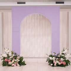 7 ft LAVENDER Spandex Wedding Arch Cover for Arc de Triomphe Stand