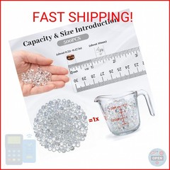 HANSGO 500PCS Diamonds, Mini Clear Fake Diamonds Acrylic Gems Table Scatter Crys