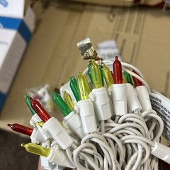 CHRISTMAS LIGHTS:50 LED Multi-Color Wedding Beautiful Save Energy White Wire NEW