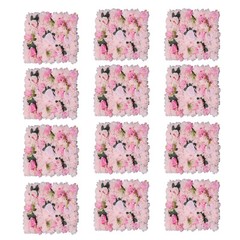 12pcs Artificial Flower Panels 24″x16″ Romantic Floral Backdrop Wedding Decor