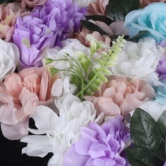 12 Pcs Artificial Flower Wall Panels Floral Backdrop Wedding Party Decor 60*40cm