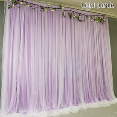 Wedding Backdrop Curtain White Gauze Net Ice Silk Wedding Background Drape