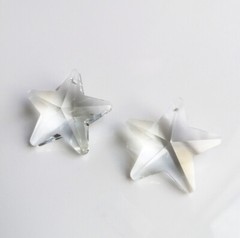 10PCS 29mm Star 6Color Crystal Prisms Pendants Bead SunCatcher Charms Ornament