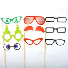 Christmas Photo Booth Props, 50 pcs, Attached NO DIY NEEDED, Ships Fast US