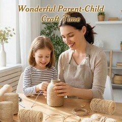 4mm*328 Feet Natural Jute Twine String DIY Home Decor,Medium Thick Jute Twine…