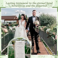 HunnmingRe Reserved Signs for Wedding Reserved Memorial Wedding Chair Sign wi