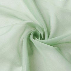 SAGE GREEN 5ft x 14ft Premium Chiffon SHEER CURTAIN Window Drape Panel Party