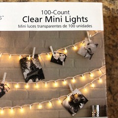 Mainstays 100 Count Clear Mini Lights Indoor/Outdoor Use Weddings Holidays 2 Pk