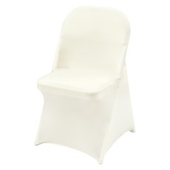 VEVOR IVORY 30PCS Stretch Spandex Folding Chair Covers-Wedding Dining pd 41z