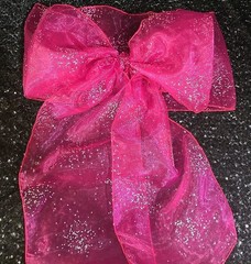 79 pcs Sheer Chair Decor Bow Sash 98″ x 7″ Magenta Jewel Wedding Party Organza
