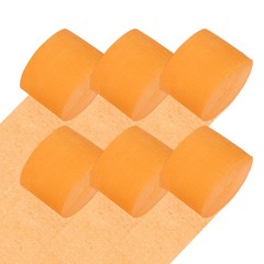 6-Rolls 492ft Crepe Paper Streamer for DIY [Orange-1.8 Inch x 82 Ft/Roll]