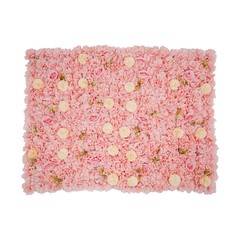 12pcs Artificial Flower Wall Background Silk Rose Mat For Wedding Backdrop Wall