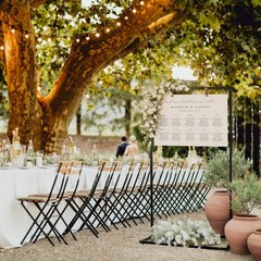 Sturdy Wedding Welcome Sign Stand – Black Metal Easel for Seating Charts & Event