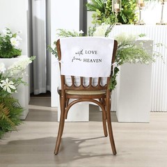 Reserved Memorial Wedding Chair Sign with love from Heaven Cotton Linen Weddi…