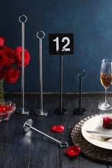 New Star Foodservice Ring-Clip Table Number Holder / Place Card Stand, 12 Inc…