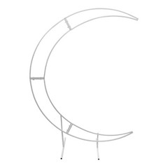 Large Crescent Wedding Balloon 7ft Moon Backdrop Stand Metal Arch Frame Wedding