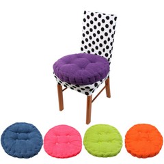 Family Office Corduroy Round Shaped Sofa Floor Chair Seat Cushion Pad 40cm Dia