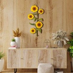 Ferraycle Wooden Sunflower Wall Decor Hanging Sunflower Outdoor Decor Rustic …