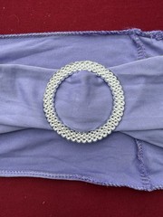 142 Lavender Stretch Chair Sashes Bands w/ Rhinestone Buckle Wedding Event Decor