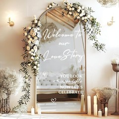 Wedding Welcome Signs Wedding Stickers Welcome to Our Love Story Sign Decals …
