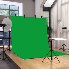 10×6.5ft Adjustable Backdrop Stand Kit, Heavy Duty Photography Background Sup…
