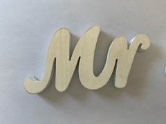 Mr & Mrs Wedding Sign Tabletop Reception Wooden Party Decoration Standing