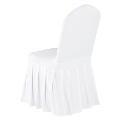 Uimoso 30PCS White Stretch Spandex Chair Covers for Weddings,Parties, and Dining
