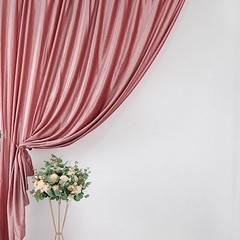 DUSTY ROSE 8 ft Premium Velvet Backdrop Curtain Party Wedding Booth Decorations