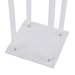 10x Acrylic Wedding Flower Stand Rectangle pedestal for Table Centerpiece Decor