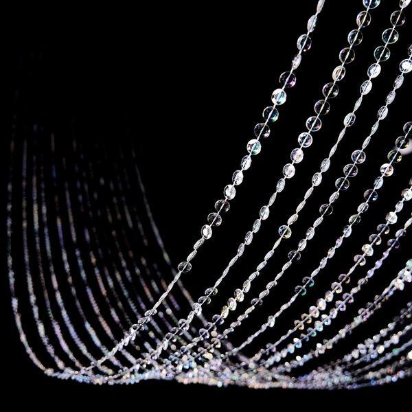 15 ft IRIDESCENT CEILING DRAPE CURTAIN Beaded Backdrop Party Wedding Decorations