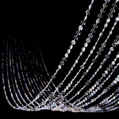 15 ft IRIDESCENT CEILING DRAPE CURTAIN Beaded Backdrop Party Wedding Decorations