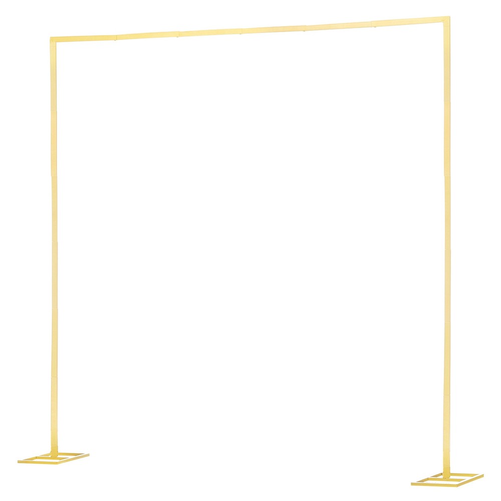 Uimoso Square Metal Arch Backdrop Stand 8 x 8 ft for Weddings and Events