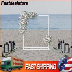 1×0.75M Wedding Arch Backdrop Metal Stand Flowers Balloons Frame Party For Decor