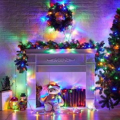 weillsnow 500 LED Multicolor Outdoor Christmas Lights, 164Ft Plug in Waterpro…