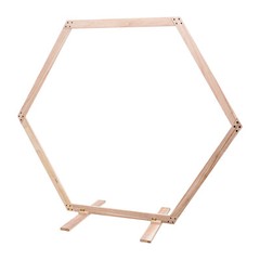 Wooden Wedding Hexagonal Arbor Backdrop Hexagon Wood Wedding Arch Frame Decor