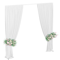 Wedding Arch Backdrop Stand Iron Rectangle Flower Frame 10 FT Garden Arbor Decor