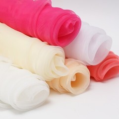 10M Sheer Organza Fabric Drape Voile Swags Wedding Party Decor Not Hemmed